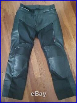 Rev'it Armored Leather Motorcycle Pants Men's 34