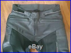 Rev'it Armored Leather Motorcycle Pants Men's 34