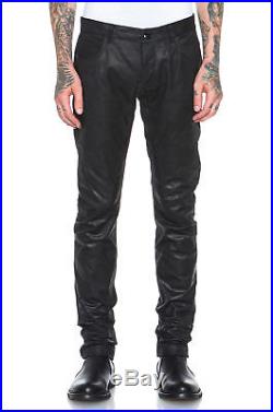 Rick Owens Men's Black Detroit Leather Pants sz US 42 retail 1837$ NWT