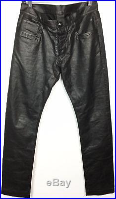 Rick Owens Men's Black Detroit Leather Pants sz US 42 retail 1837$ NWT