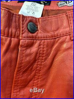 Roberto Cavalli Mens Leather Pants Size 52