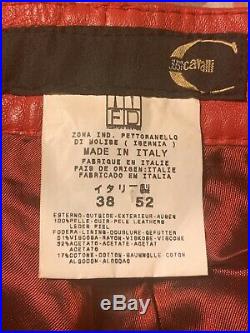 Roberto Cavalli Mens Leather Pants Size 52