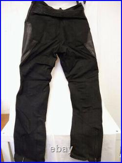 Roland Sands RSD F@#k Luck Leather Motorcycle Jacket/Pants Black Men's Large/34