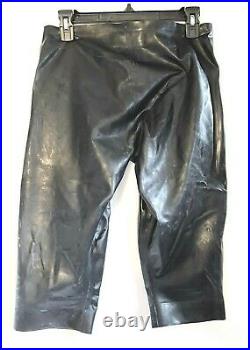 Rubber / Latex Football or Biker Pants Mr. S Leather Black (Size Medium)
