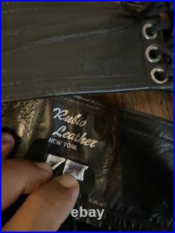 Rubio Custom Leather Chaps Size 38-39 Waist kink fetish gay