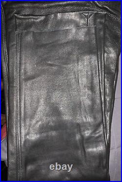 Rujo Men's classic leather pants 34 waist