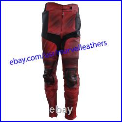 Ryan Reynolds DeadPool 2 Movie Motorcycle Leather Trouser / Dead Pool Pant