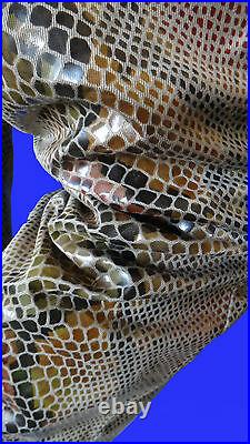 SIXTY ITALY rainbow snake rock pant ENERGIE python shiny vegan leather 32 punk