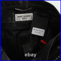 Saint Laurent Paris 1 of 1 Snap Studded leather Biker Pants Size W29 SS15
