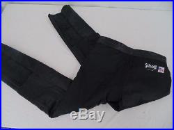 Schott Black Leather Motorcycle Pants Mens 34 Waist X 34 Inseam Unfinished