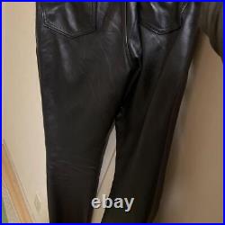 Schott Leather Pants black Size 30