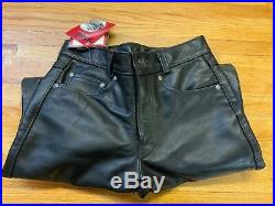 Schott N. Y. C, #110 Men's Leather Straight Leg Cut Pant's size 30