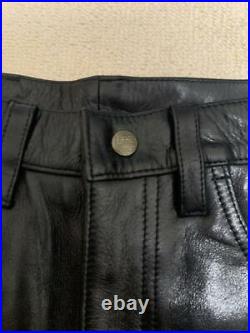 Second-hand goods Lee / Leather pants / Bootcut Free shipping from Japan
