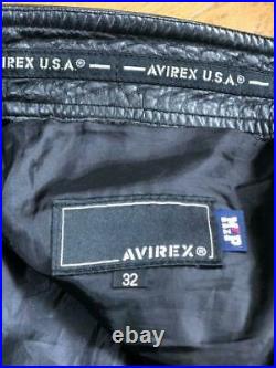 Second-hand goods leather pants AVIREX free shipping from Japan