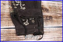 Skandal Munchner Trachten Women Men Leather Pants Trousers Size 46, Genuine