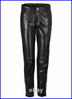 Skinny Leather Pants Men Motorcycle biker Slim fit casual pants -MP026
