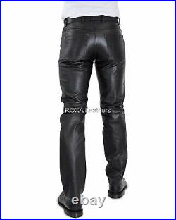 Stylish Men's Formal Wear Authentic Sheepskin Real Leather Pant Premium Trouser