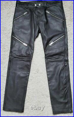 Superbe Pantalon Cuir Noir Diesel W32 Leder Leather Gay Skin