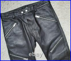 Superbe Pantalon Cuir Noir Diesel W32 Leder Leather Gay Skin