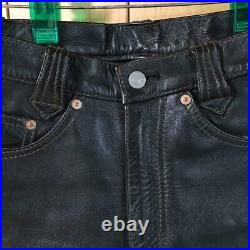 THE FLAT HEAD Horsehide Leather Pants Size 29 Used from Japan