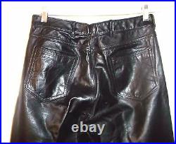 Tamari Genuine Leather Black Leather Pants Sz 31 Waist