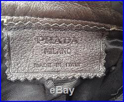 The BEST! PRADA Milano Men's Brown Leather Pants 50 34 RUNWAY CLASSIC