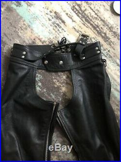 The Leather Man FETISH Leather chaps Size 34