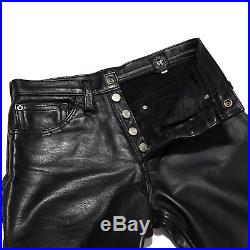 The Leather Man NYC 30 x 32 Mens Leather Pants Slim Fit