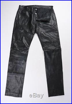 Theory Mens Black Lamb Leather Jeans Pants Size 30 x 32 $995