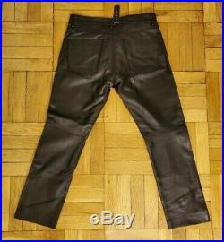 Theory men's leather pants Size 32 W x 30 L RAFFI BL (Orig. $895)