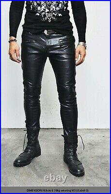 Trendy Men's Leather Pant Genuine Lambskin Slim Fit Casual Pant ZL-0062