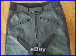 Triumph Armored Leather Street Race Motorcycle Pants Men's 31