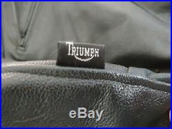 Triumph Armored Leather Street Race Motorcycle Pants Men's 32