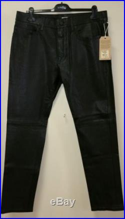 True Religion'DEAN' Relaxed Leather Pants Men's sz 36. NWT