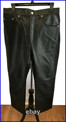 Ultra Rare Vintage Levis Lot 53 Leather Pants Roswell Collection 34x31 NWT