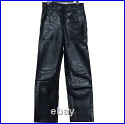 Used Men's Vanson Leather Straight Pants 32