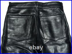 Used Men's Vanson Leather Straight Pants 32