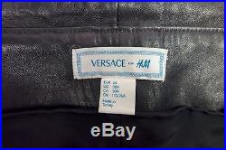 VERSACE H&M Collection Mens Studded Leather Pants Size 30 S Small Runway 2011