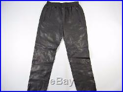 Vince M25312283 Black Small 100% Lamb Leather Moto Jogger Jog Pants Mens Nwt New