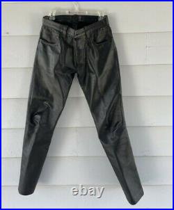 VINTAGE Mr S. Leather Low-Rise Leather Jeans Sz 32. Gay interest