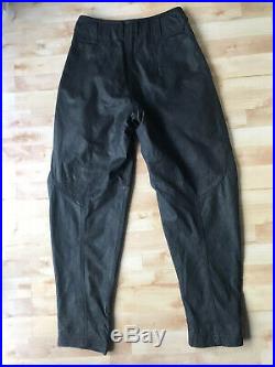 VTG 80s Z Cavaricci Men's Leather Baggy Balloon Pants High Waisted Size 32 90s