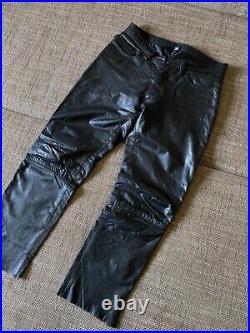 VTG Leather pants black