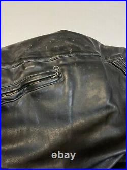 Vanson Heavy Leather Padded Motorcycle Pants Mens 32 MADE IN USA