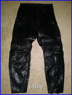 Vanson Leather Pants 36x32 Men Western Motorcycle Biker Riding Black