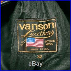 Vanson Leather Pants PTCB Men's Size 32 inch TALON Zipper Harley Biker Bike 80cm