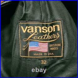 Vanson Leather Pants PTCB Men's Size 32 inch TALON Zipper Harley Biker Bike USED