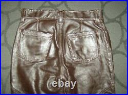 Vanson Leathers Highway Leather Jeans Pants Size 34