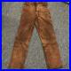 Vanson-Suede-Leather-Pants-Men-s-Size-30-Brown-Genuine-From-Japan-USED-01-hs