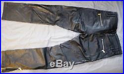 Versace H&m Mens Pants Trousers Biker Leather 100% Authentic 46 32r