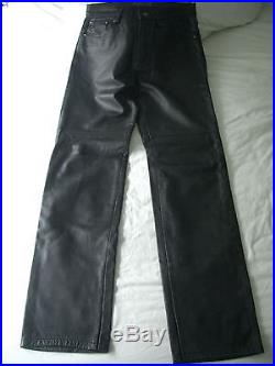 Versace Jeans Couture, Mens Leather Pants. Vintage 1990's Ultra soft and lined